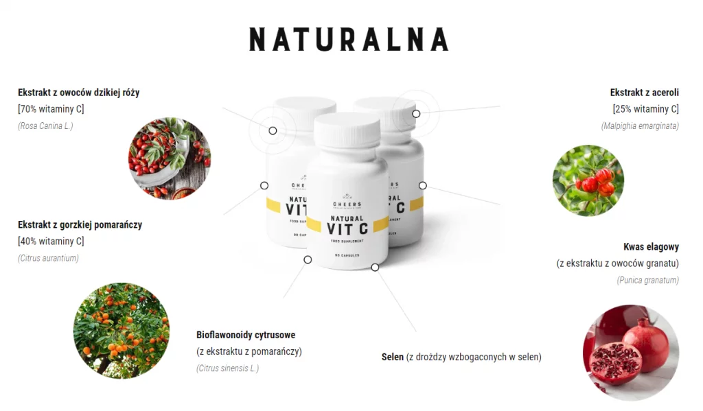 Witamina CNAJLEPSZA, NATURALNA WITAMINA C O WYSOKIEJ PRZYSWAJALNOŚCI